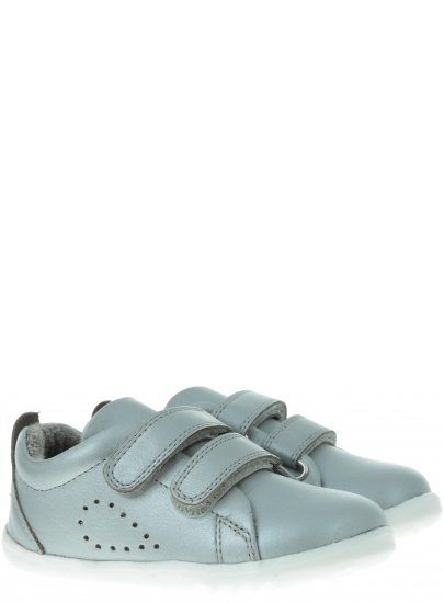 Srebrne Półbuty BOBUX 728916 Grass Court Silver