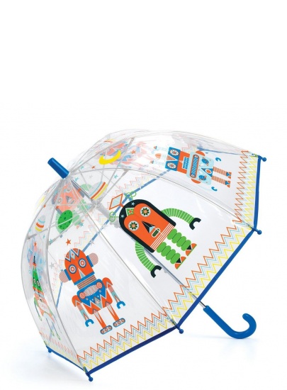 Transparentna Parasolka Dziecięca z Robotami DJECO 04806