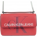Czerwona Torebka CALVIN KLEIN Sculpted Logo Ew Flap K60K605523 649