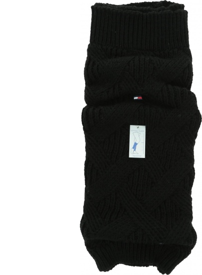 Czarne Wełniane Ocieplacze TOMMY HILFIGER Black 493017001 200