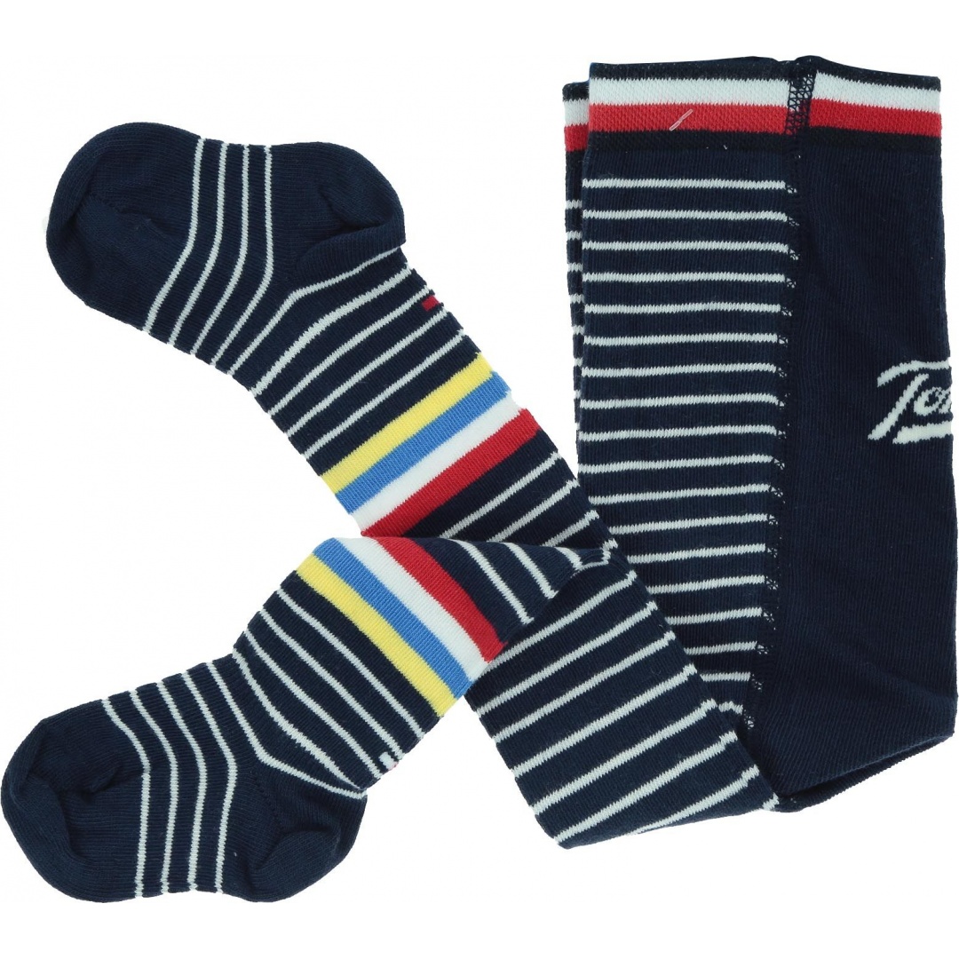 Granatowe Rajstopy Dziecięce TOMMY HILFIGER BABY 495009001 516