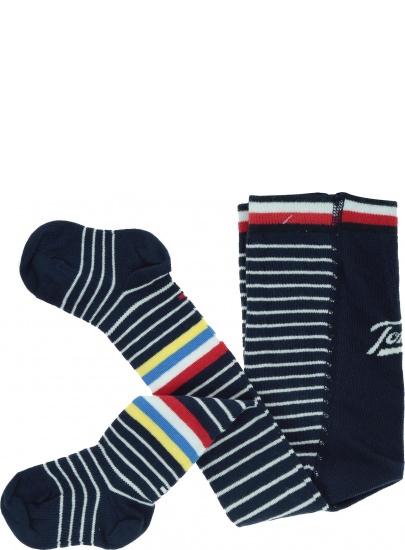 Granatowe Rajstopy Dziecięce TOMMY HILFIGER BABY 495009001 516
