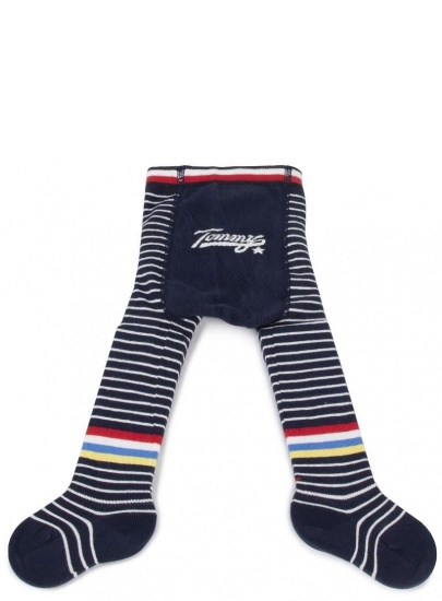 Granatowe Rajstopy Dziecięce TOMMY HILFIGER BABY 495009001 516
