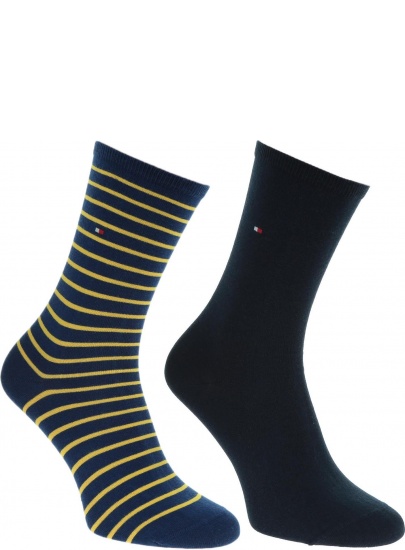 Granatowe Kolorowe Skarpetki TOMMY HILFIGER 443015001 740 (2-pak)