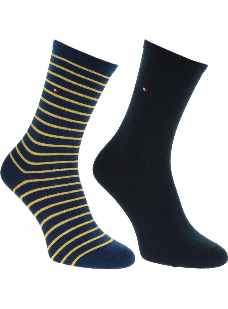 Granatowe Kolorowe Skarpetki TOMMY HILFIGER 443015001 740 (2-pak)