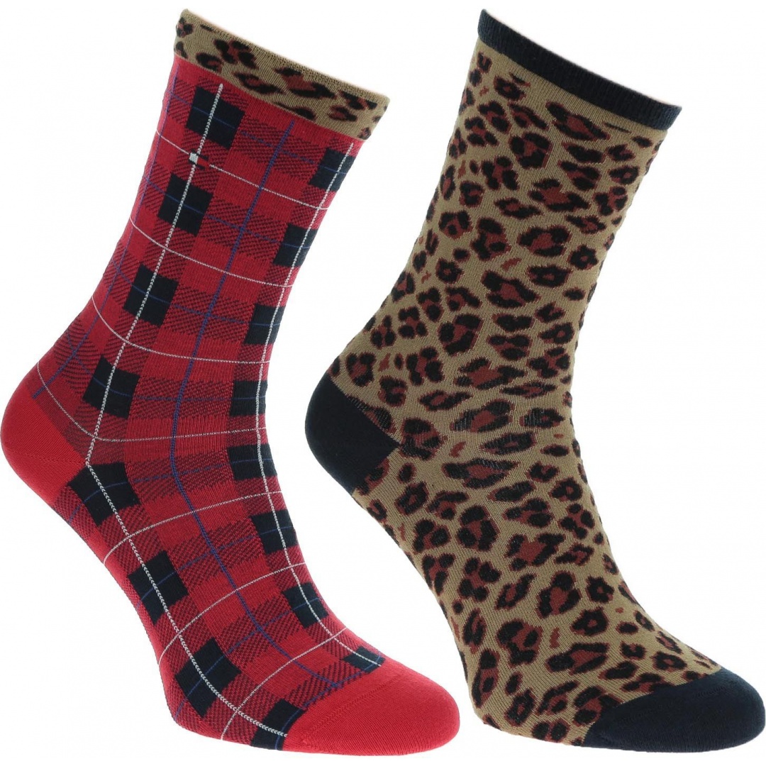Skarpetki w Panterkę TOMMY HILFIGER 493003001 072 (2-pak)