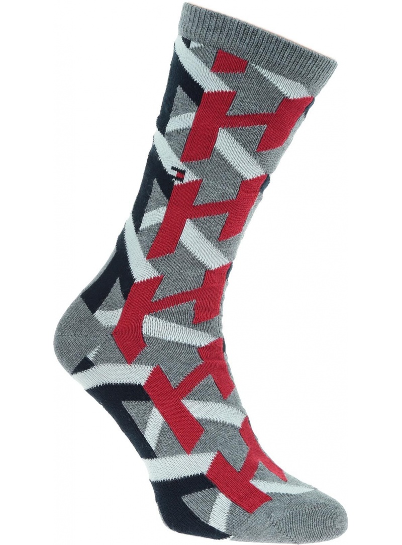 Szare Skarpetki TOMMY HILFIGER 492028001 722
