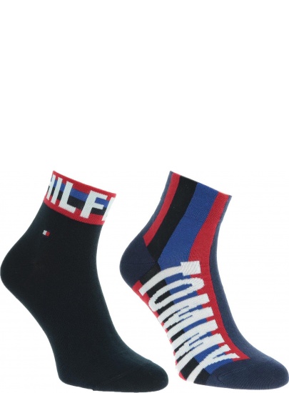 Kolorowe Skarpetki TOMMY HILFIGER 392002001 105 (2-PAK)