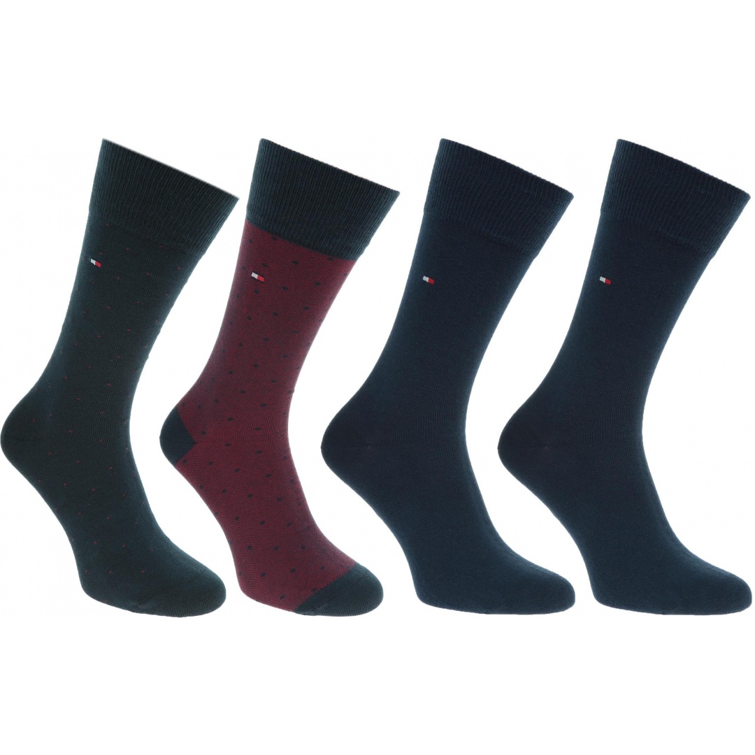 Zestaw Skarpetek TOMMY HILFIGER 492001001 085 Giftbox (4-PAK)