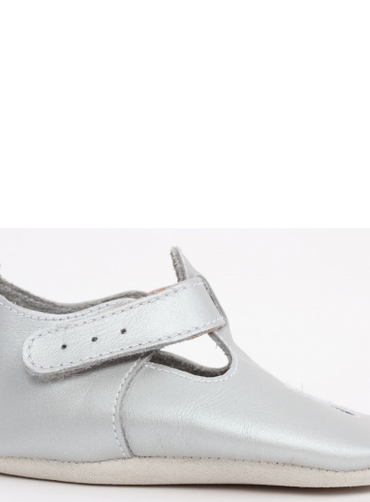 Skórzane Kapcie BOBUX SOFT SOLE SILVER DAISY 1005-000-09