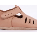 Brązowe Kapcie Skórzane BOBUX SOFT SOLE TOFFEE CHASE 1007-000-14