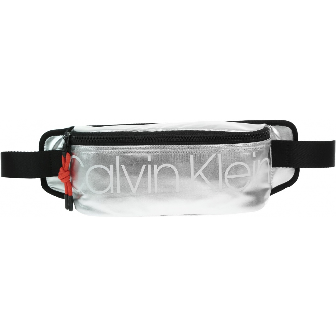 Srebrna Saszetka Nerka CALVIN KLEIN Trail + Waistbag K50K504710 Silver 081