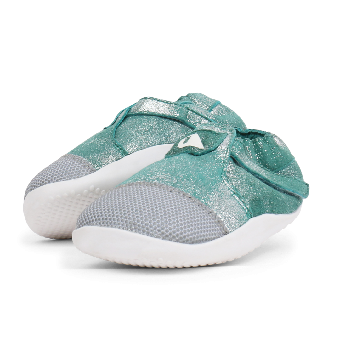 Błyszczące buty z ociepleniem BOBUX 500519 XPLORER ORIGIN ARCTIC AQUA