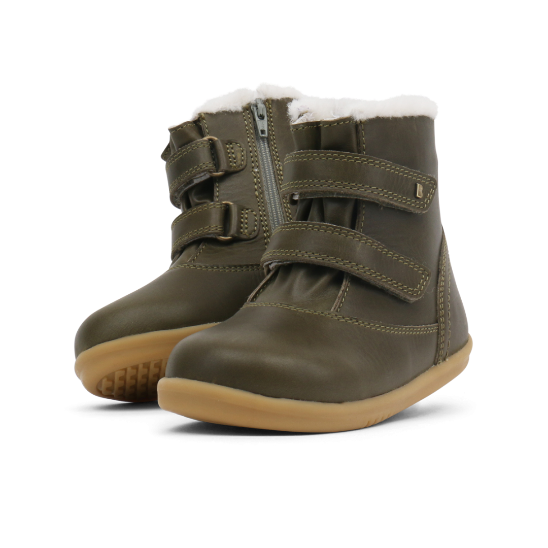 Oliwkowe Kozaki BOBUX 632511 Classic Aspen Olive (Wodoodporny, Wełna
