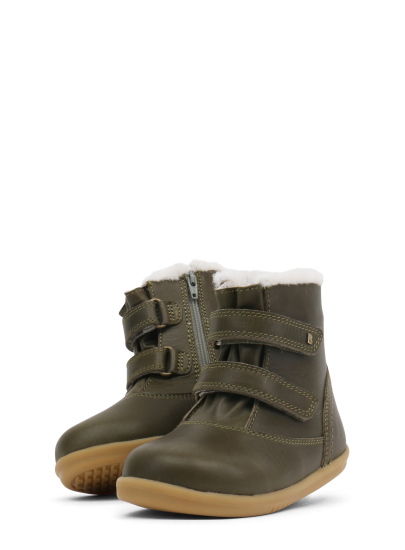 Oliwkowe Kozaki BOBUX 632511 Classic Aspen Olive (Wodoodporny, Wełna