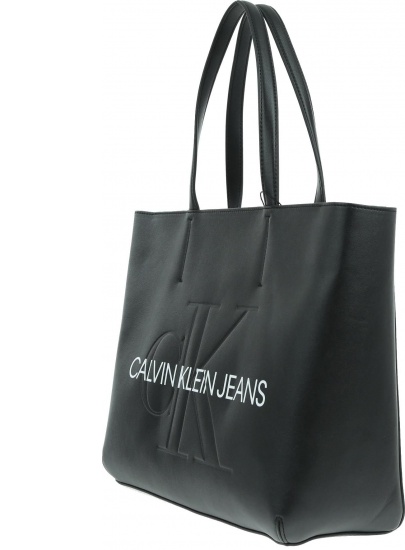 Czarna Torebka CALVIN KLEIN JEANS SCULPTED MONOGRAM K60K605521 001