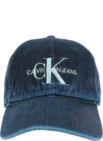 Denimowa Czapka z Daszkiem CALVIN KLEIN JEANS MONOGRAM DENIM CAP