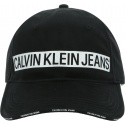 Czarna Czapka Z Daszkiem CALVIN KLEIN JEANS Logo Tape Cap W K60K605695 016