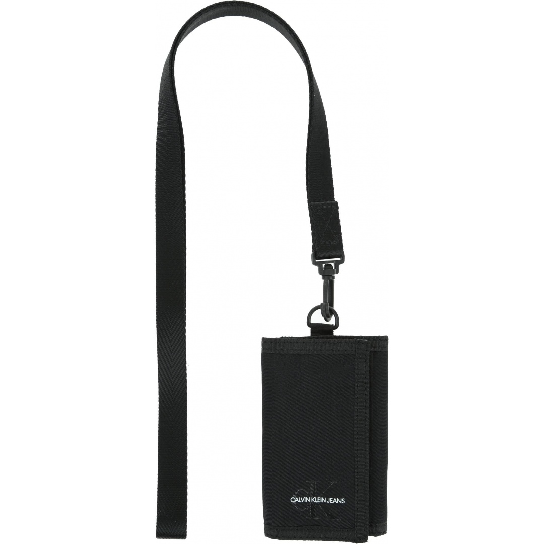 Duży Portfel Ze Smyczą CALVIN KLEIN JEANS Monogram Nylon Ns Wallet