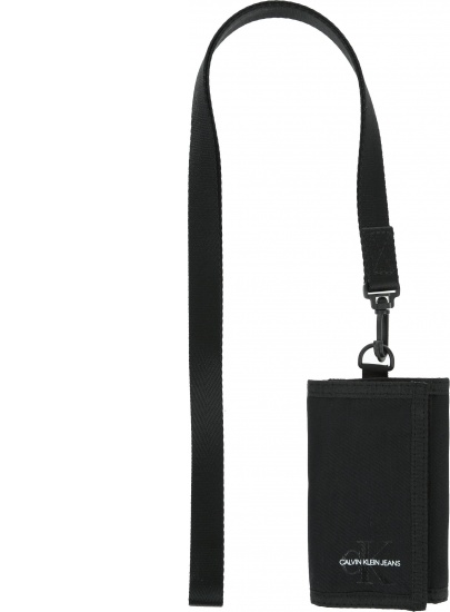 Duży Portfel Ze Smyczą CALVIN KLEIN JEANS Monogram Nylon Ns Wallet