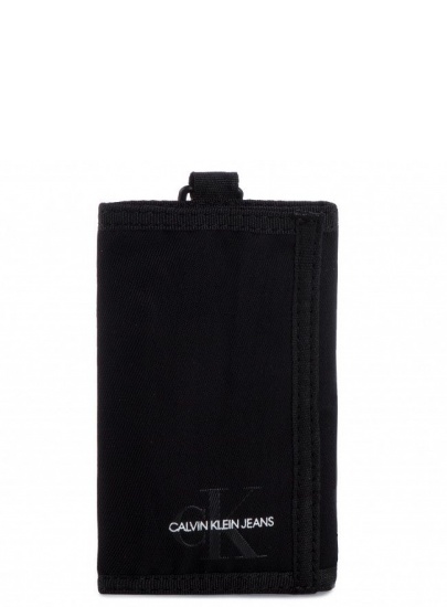 Duży Portfel Ze Smyczą CALVIN KLEIN JEANS Monogram Nylon Ns Wallet