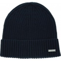 Granatowa Zimowa Czapka CALVIN KLEIN JEANS Basic Rib Beanie K50K505006 BAI