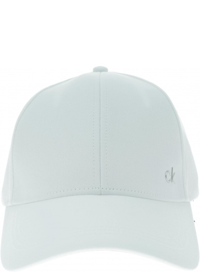 Biała Czapka Z Daszkiem CALVIN KLEIN JEANS Ck Metal Cap K60K605517 101