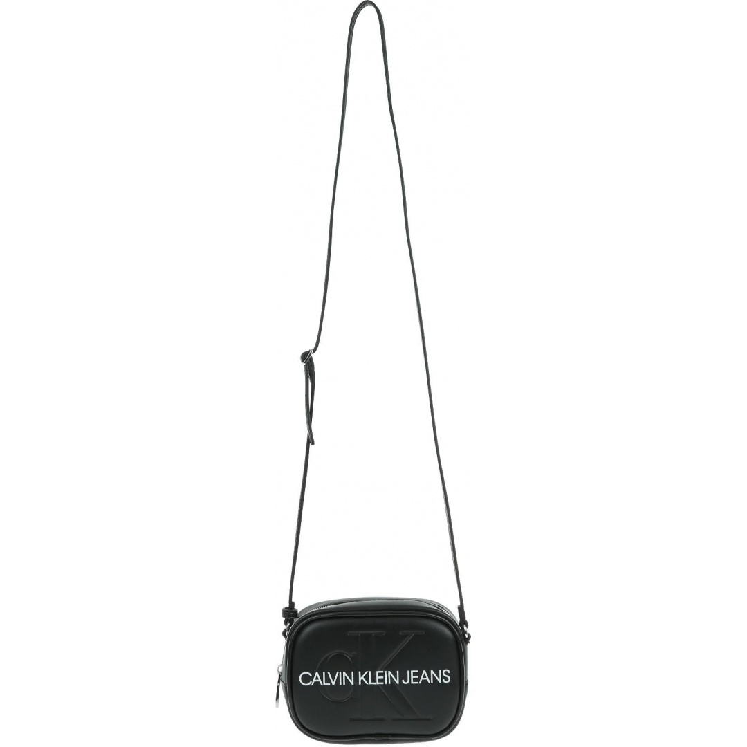 Czarna Torebka Listonoszka CALVIN KLEIN JEANS Sculpted Monogram Camera Bag
