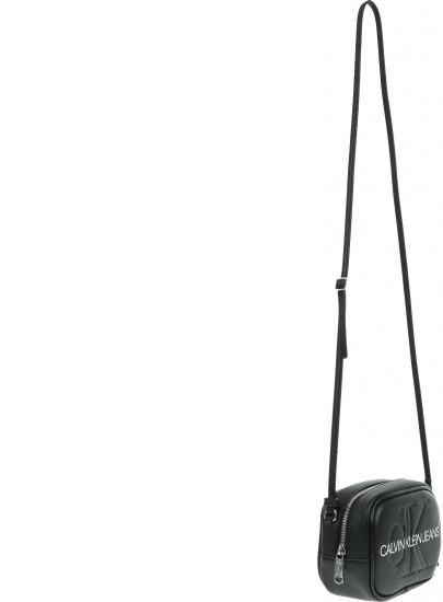 Czarna Torebka Listonoszka CALVIN KLEIN JEANS Sculpted Monogram Camera Bag