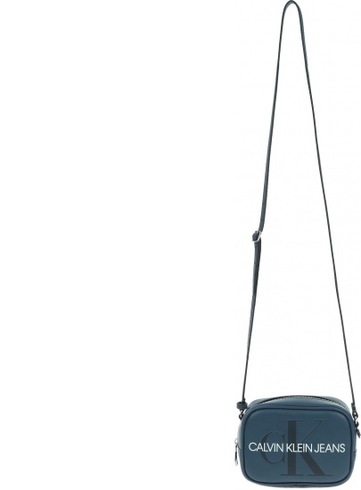 Niebieska Torebka Listonoszka CALVIN KLEIN JEANS Sculpted Monogram Camera