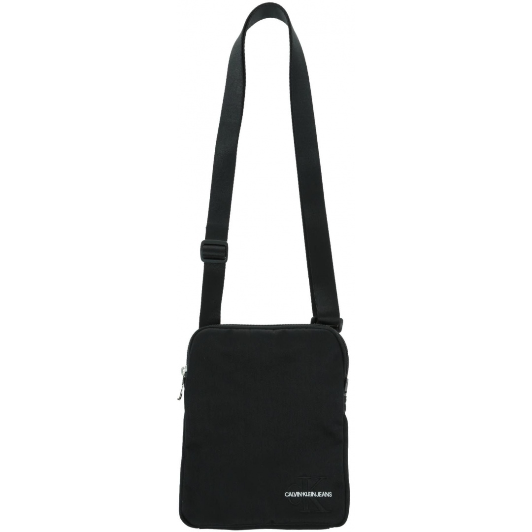 Czarna Saszetka Listonoszka CALVIN KLEIN JEANS Monogram Nylon Micro