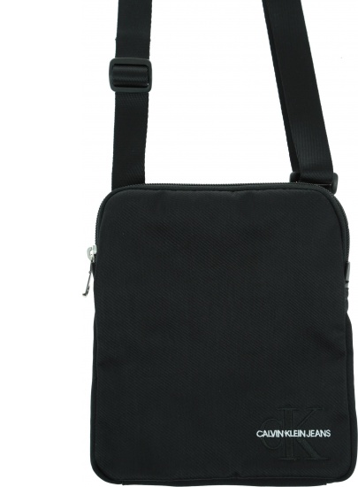 Czarna Saszetka Listonoszka CALVIN KLEIN JEANS Monogram Nylon Micro