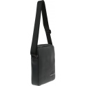 Czarna Saszetka Listonoszka CALVIN KLEIN JEANS Smooth Monogram Flatpack