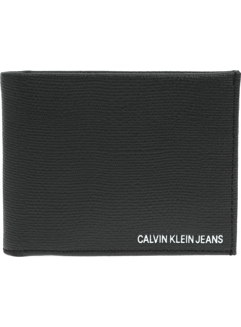 Duży Portfel Męski CALVIN KLEIN JEANS Coated Logo Billfold W Coin