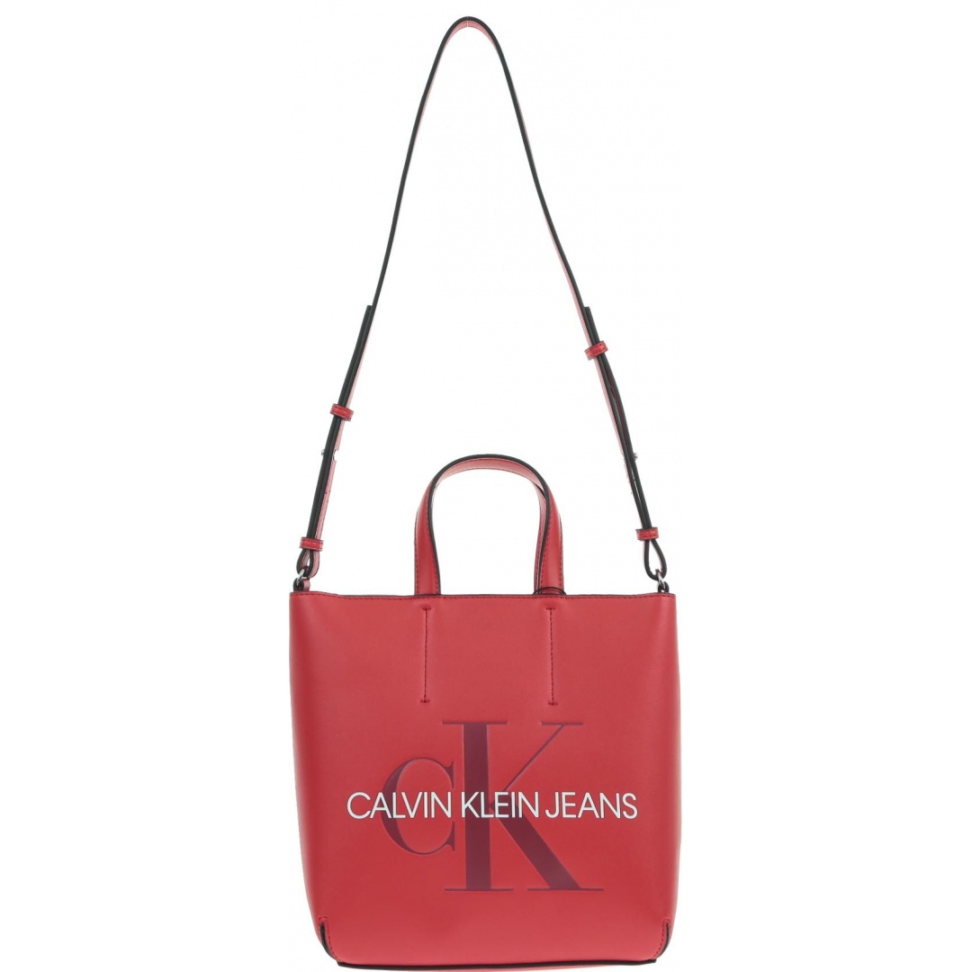 Czerwona Torebka CALVIN KLEIN Sculpted Monogram Mini Tote K60K605522 649