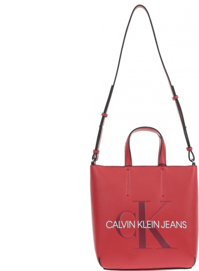 Czerwona Torebka CALVIN KLEIN Sculpted Monogram Mini Tote K60K605522 649