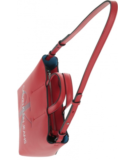 Czerwona Torebka CALVIN KLEIN Sculpted Monogram Mini Tote K60K605522 649