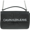 Czarna Torebka CALVIN KLEIN Sculpted Logo Ew Flap K60K605523 001
