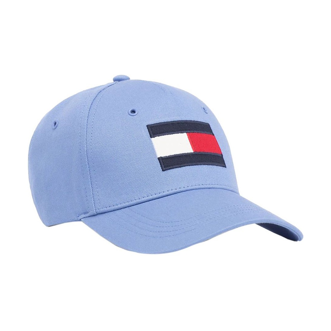 Niebieska Czapka z Daszkiem TOMMY HILFIGER Big Flag Cap AM0AM04508 417