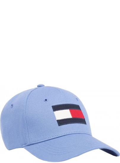 Niebieska Czapka z Daszkiem TOMMY HILFIGER Big Flag Cap AM0AM04508 417