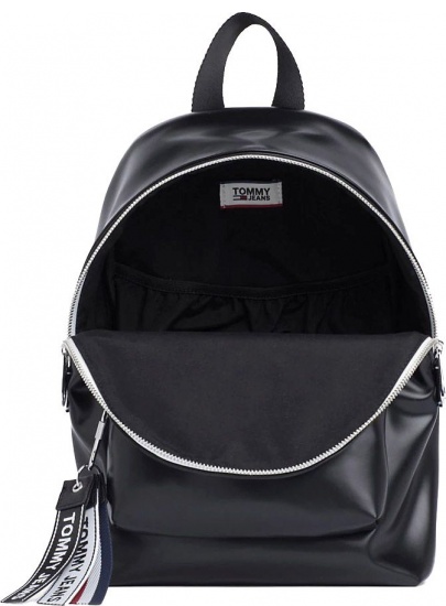 TOMMY HILFIGER Tjw Logo Tape Pu M Backpack AW0AW07068 002 | EN