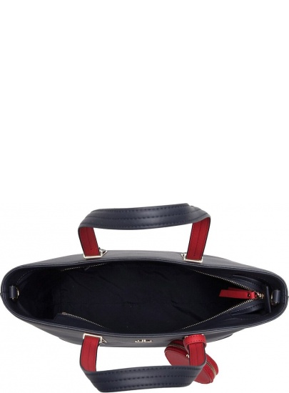 Granatowa Torebka TOMMY HILFIGER Modern Hardware Med. Tote AW0AW06918 413