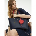 Granatowa Torebka TOMMY HILFIGER Modern Hardware Med. Tote AW0AW06918 413