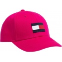 Różowa Czapka Dziecięca TOMMY HILFIGER Big Flag Cap AU0AU00553 676