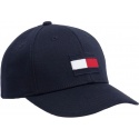 Granatowa Czapka Dziecięca TOMMY HILFIGER Big Flag Cap AU0AU00553 413