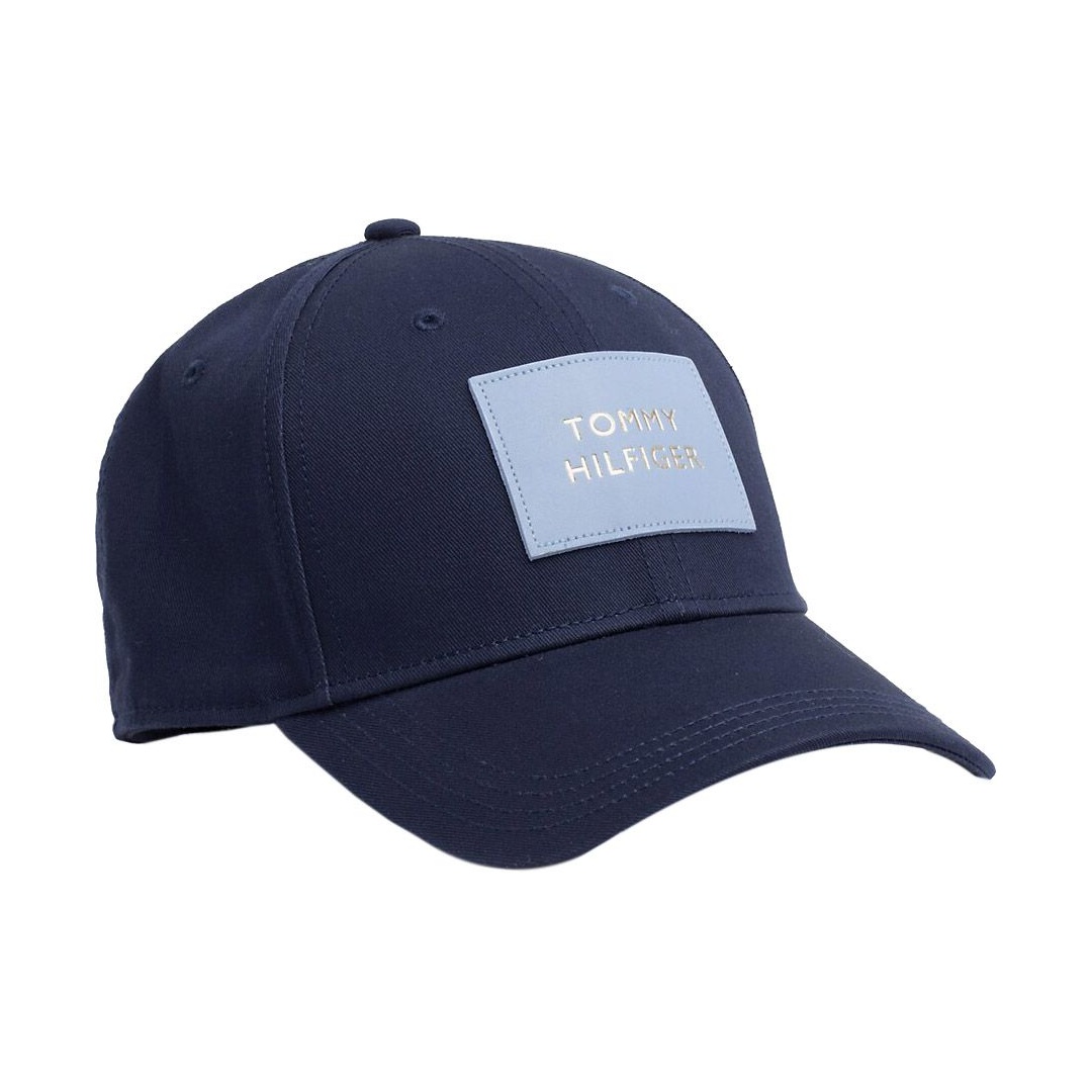 Granatowa Czapka z Daszkiem TOMMY HILFIGER Patch Cap AW0AW06797 413
