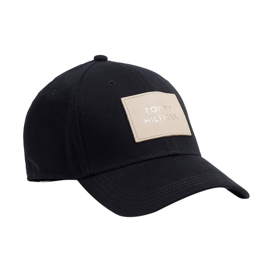 Czarna Czapka z Daszkiem TOMMY HILFIGER Patch Cap AW0AW06797 002