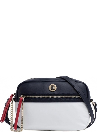 Granatowa Torebka TOMMY HILFIGER Core Nylon Crossover AW0AW06826 901