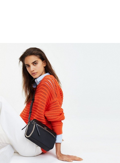 Czarna Torebka TOMMY HILFIGER Core Nylon Crossover AW0AW06826 002