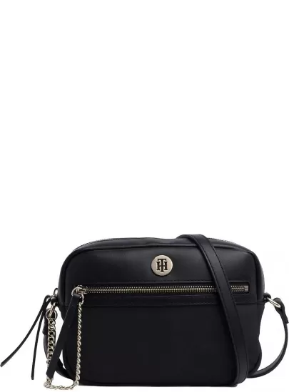 Czarna Torebka TOMMY HILFIGER Core Nylon Crossover AW0AW06826 002